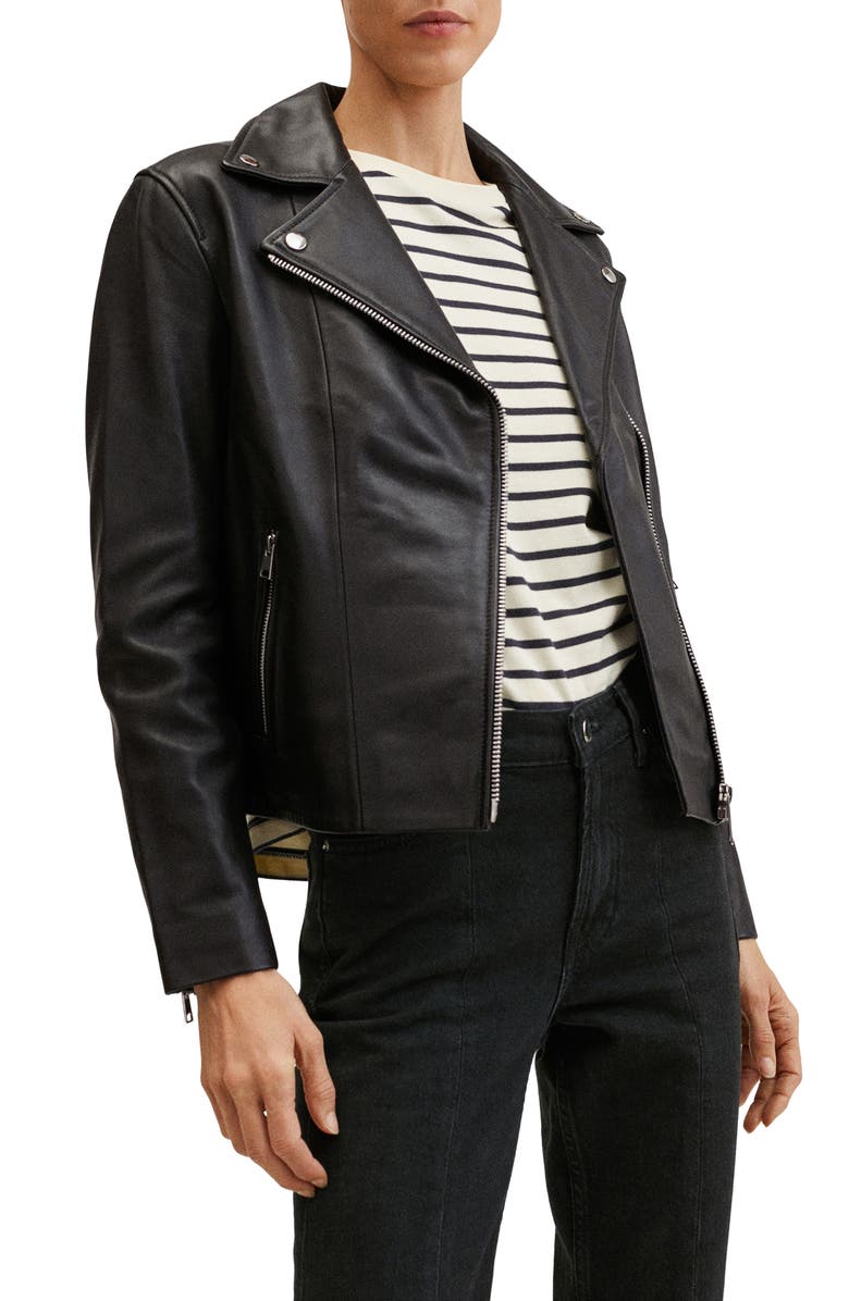 Women's Leather Biker Jacket