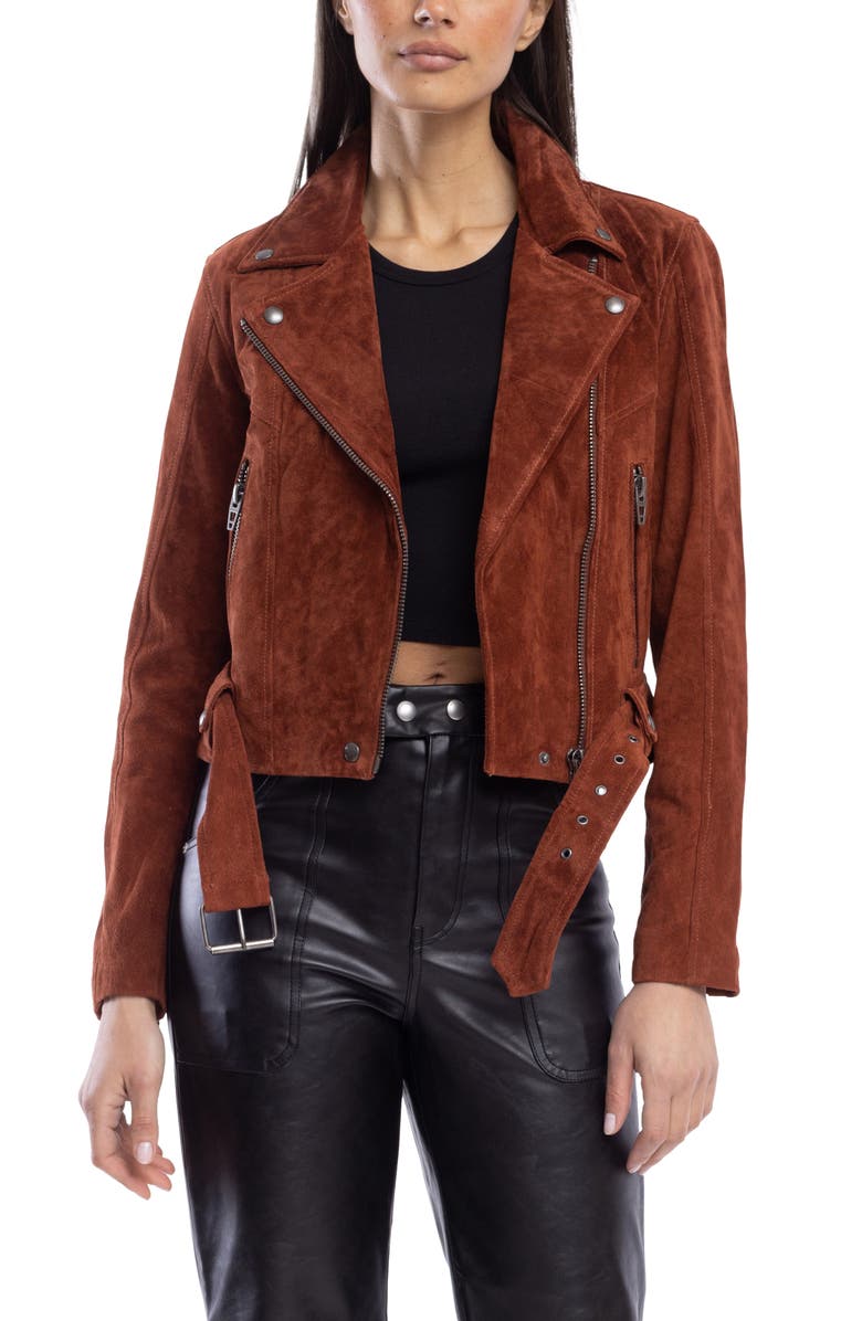 Suede Moto Jacket