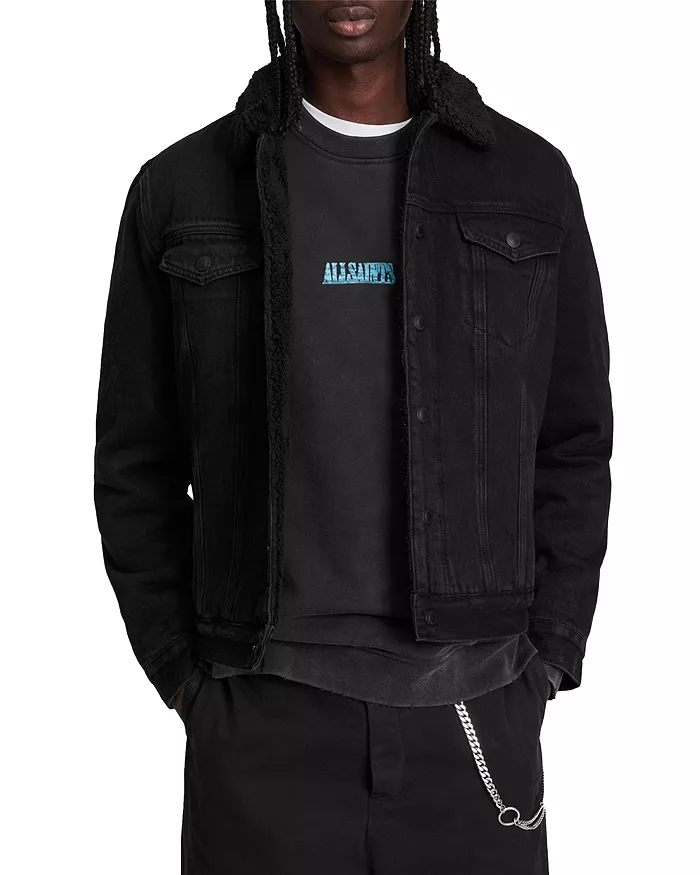 ALLSAINTS Alder Cotton Trucker Jacket