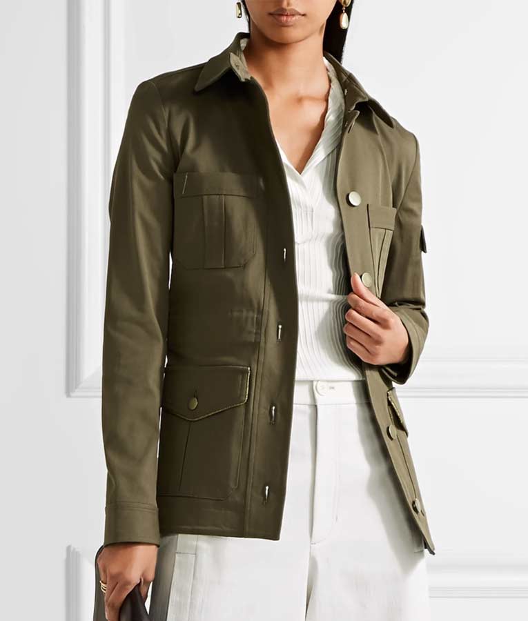 Melania Trump Military Green Jacket