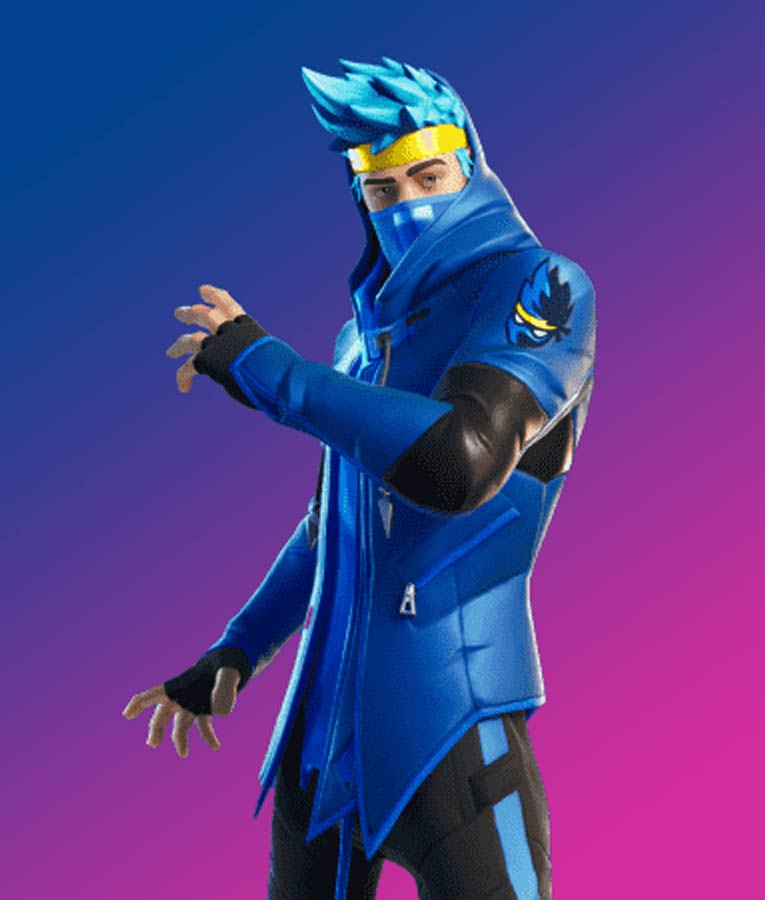 Fortnite Ninja Blue Leather Jacket