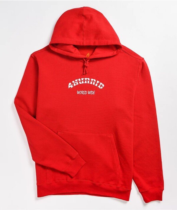4Hunnid Worldwide Red Hoodie