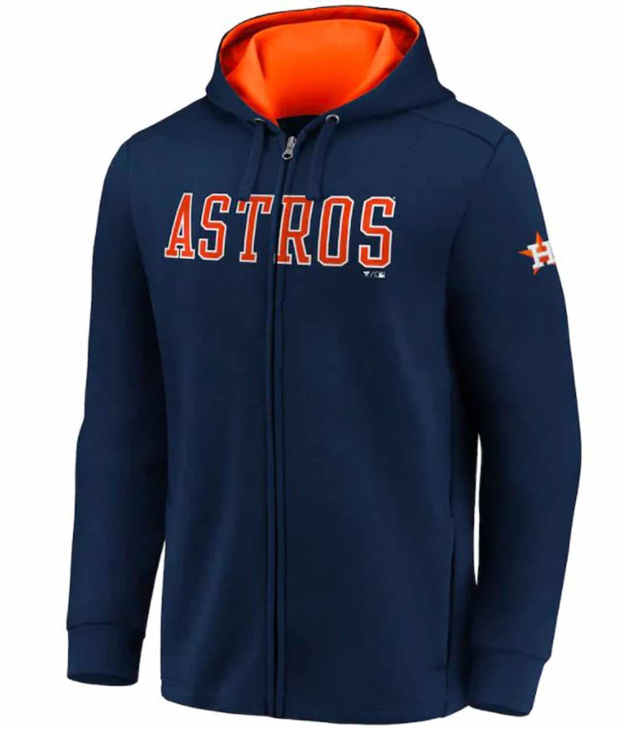 Houston Astros Blue Zip Up Hoodie