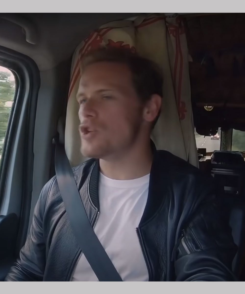 Men In Kilts A Roadtrip With Sam And Graham Sam Heughan Bomber Jacket