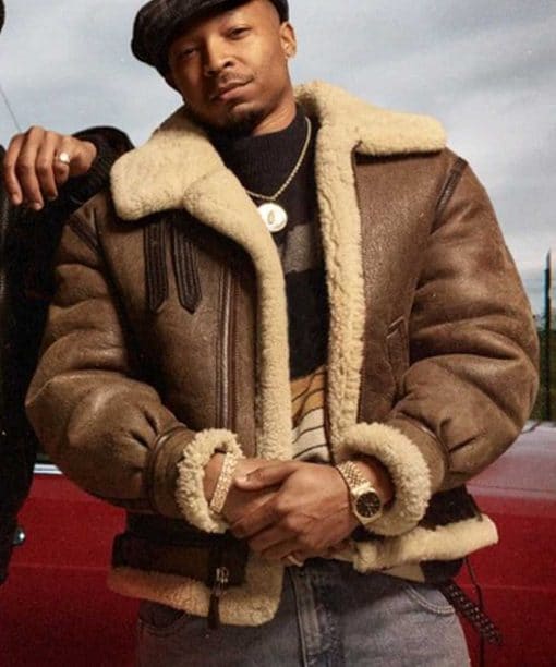 Power Book III Lou-Lou Shearling Jacket