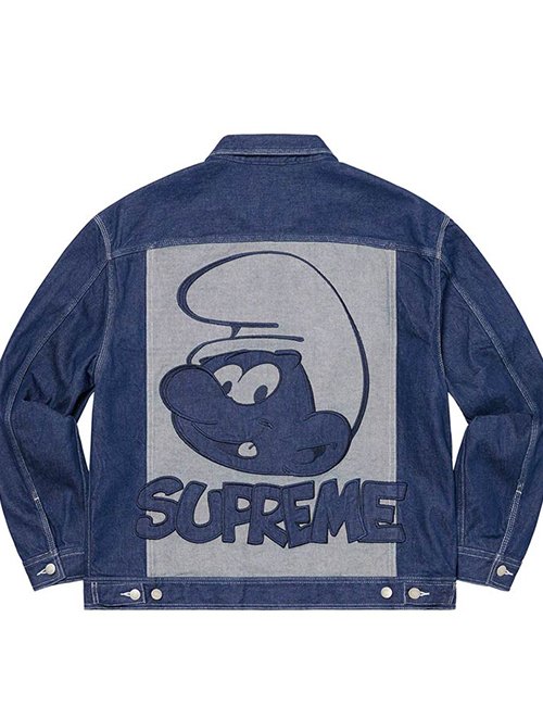 Supreme Smurfs Denim Jacket