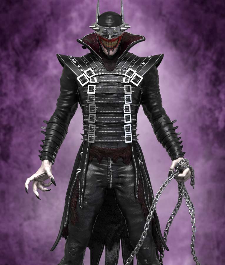The Batman Who Laughs Black Leather Coat