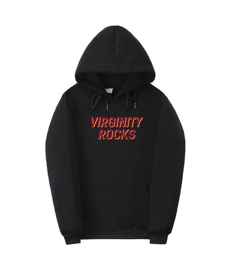 Virginity Rocks Pullover Hoodie