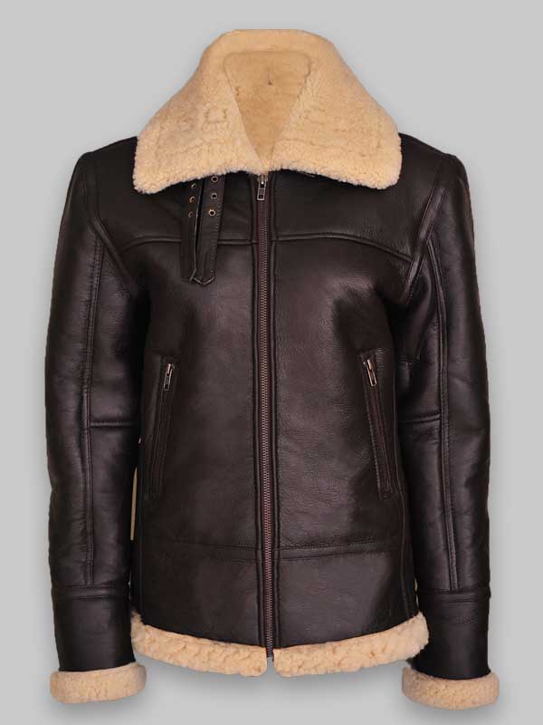 Women B3 Aviator Bomber Shearling Jacket