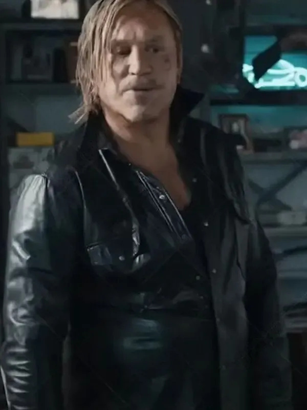 Section 8 Mickey Rourke Black Jacket