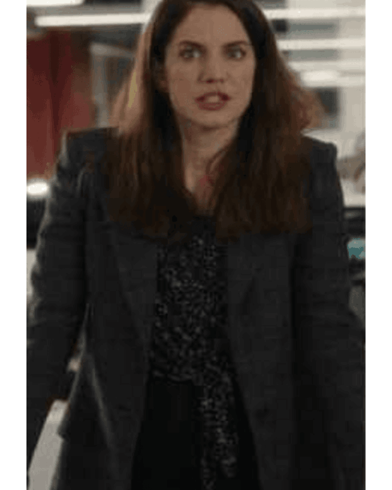 Inventing Anna Vivian’s Gray Checked Coat
