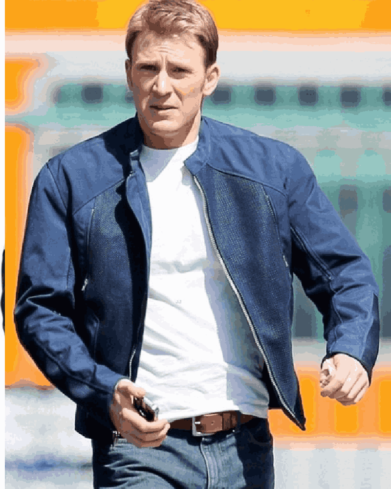 The Winter Soldier Steve Rogers Blue Jacket